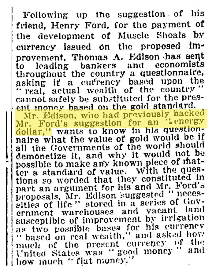 New York Times story from February 20, 1922 [50%]